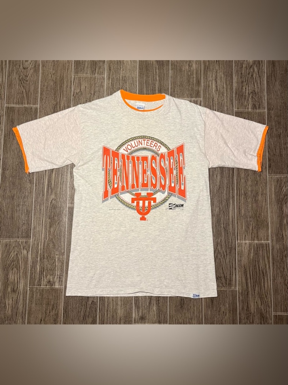 VTG 1990 Salem Sportswear Tennessee Volunteers T Shirt Men’s Medium Gray